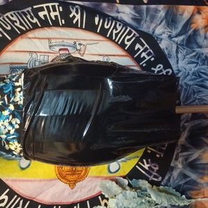 Black Faux leather skirt